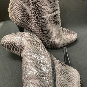 Nine West Snake Skin Booties